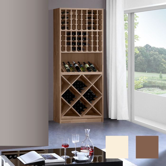 Wine rack PRESTIGE 3 made of solid oak