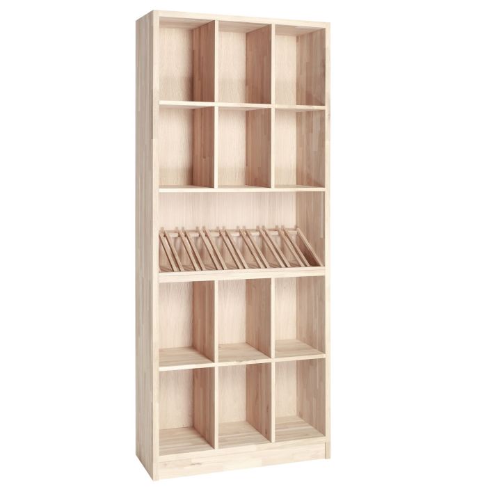 Wine rack PRESTIGE 9, natural oak