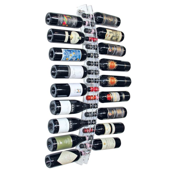 Wall wine rack CAPRI, acrylic