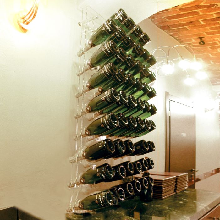Acrylic wine rack wall hotsell