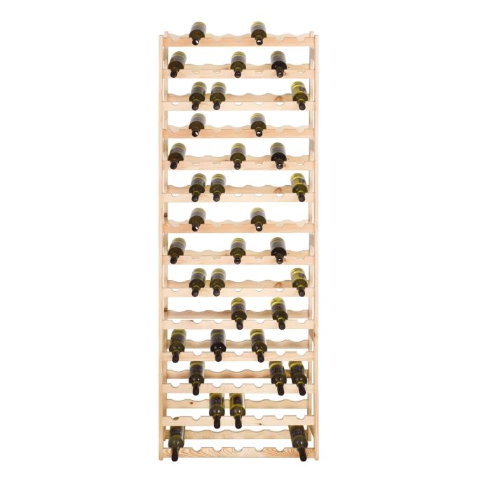 Wooden wine rack SIMPLEX, model 5, untreated