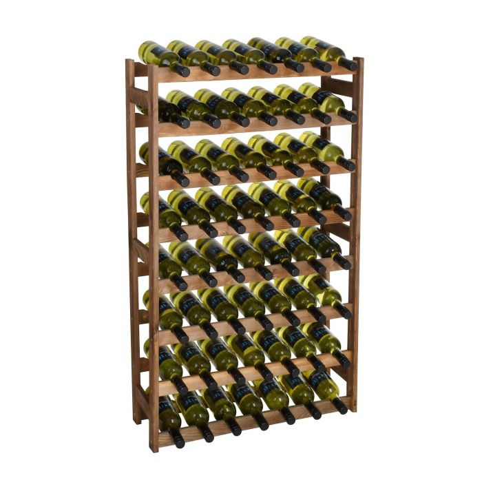Wooden wine rack SIMPLEX, model 3, brown stain