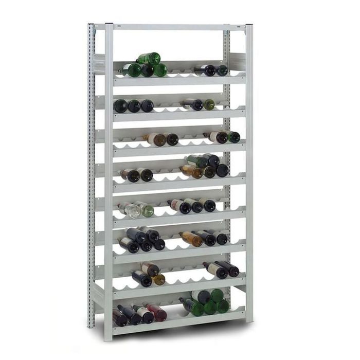 Metal wine rack ODEON, H 200 cm