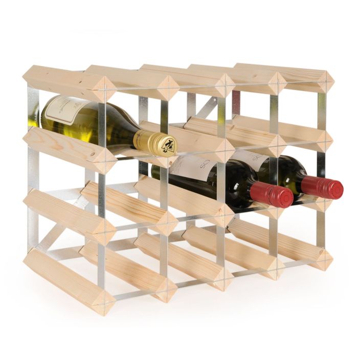 Modular wine rack TREND 16 bottles, natural, D 22.8 cm