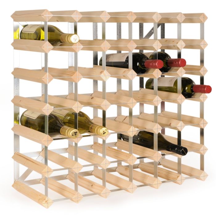Wine rack TREND, nat., D 22,8 cm, self-assembly, 42 Bottles