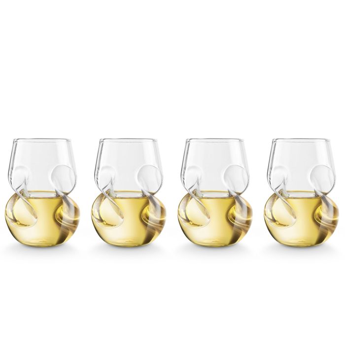 "Fine Wine" White Wine Glasses Set of 4