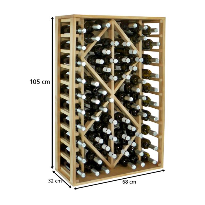 Wooden wine rack PROVINALIA, module 2 pine