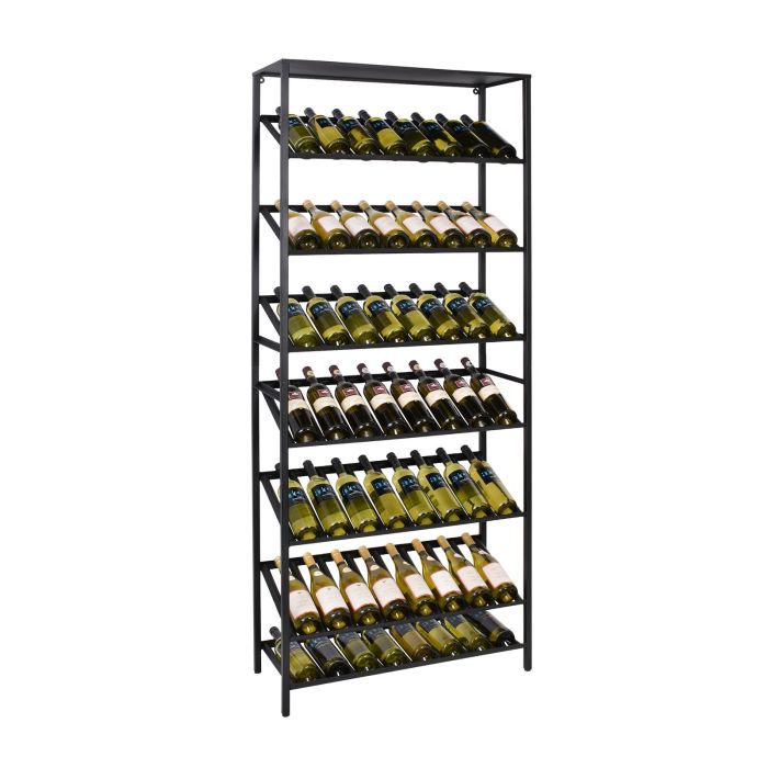 Metal Wine rack BLACK PURE, model 6