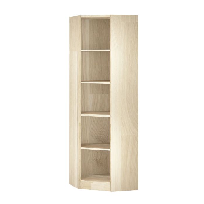 Wine rack PRESTIGE , corner module high, natural oak