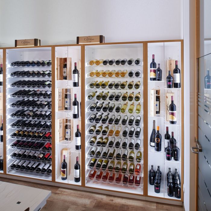 White wine rack wall mounted sales