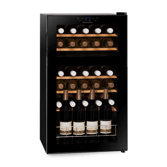 Two zone wine cooler f. 30 btls.