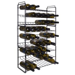 Metal wine rack SAUVIGNON, black, Set of 3