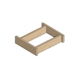 Plinth for narrow module, light oak