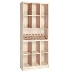 Wine rack PRESTIGE 9, natural oak