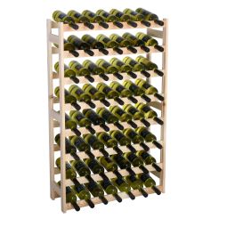 Wooden wine rack SIMPLEX, model 3, untreated