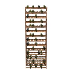 Wooden wine rack SIMPLEX, model 5, brown stain