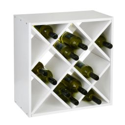 Wine rack 52 cm X cube white painted Winerack Plus