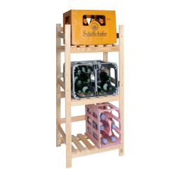 Shelf for beverage crates