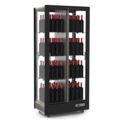 Wine cooling cabinet TECA VINO upright storage, black