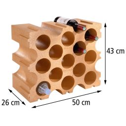 Wine rack "Terracotta" for 15 bottles Synthetic