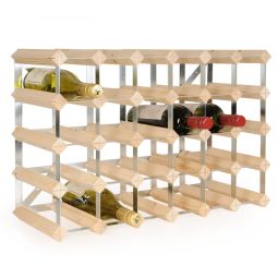 Modular wine rack system TREND 30 bottles natural, D 22,8 cm