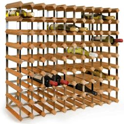Modular wine rack system TREND for 90 bottles, solid wood
