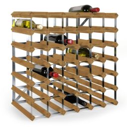 Modular wine rack system TREND light brown, 42 bottles
