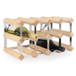 Wine rack TREND, nat., D 22,8 cm, self-assembly, 12 Bottles