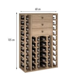 Wine rack PROVINALIA, module 6, oak