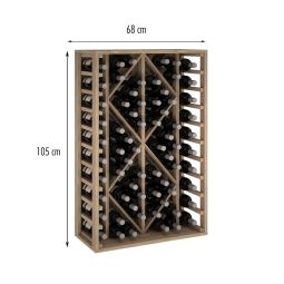 Wine rack PROVINALIA, module 2, oak