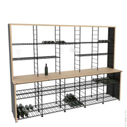 CONNAISSEUR wine rack system, 5 modules