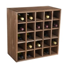 Wine rack 60 cm, Grid, brown