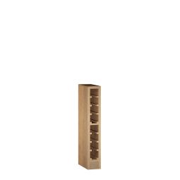 Wine rack PRESTIGE 13, brown stained oak