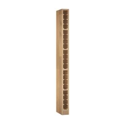 Wine rack PRESTIGE 14, brown stained oak