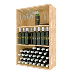PROVINALIA wine rack model 34, pine