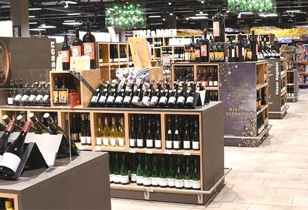 Furnishing of wine shops